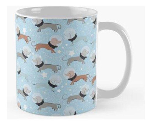 Taza Space Dogs - Azul Calidad Premium