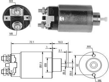 Solenoide  Hyundai Accent/su Samurai 12v