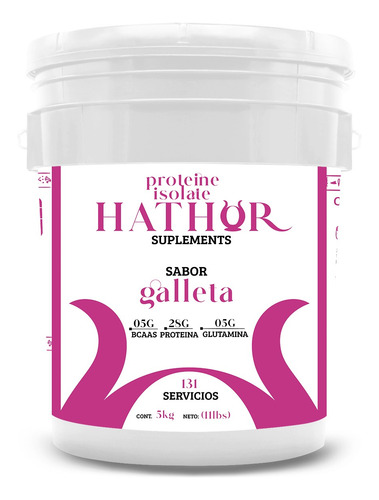 Proteína Whey Hidrolizada Isolate Hathor 5kg Varios Sabores Galleta