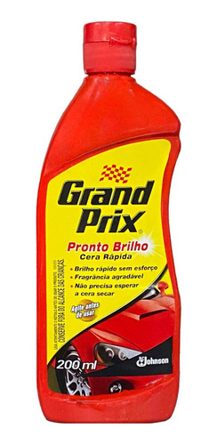 Cera Liquida Grand Prix Pronto Brilho 200ml Johnson