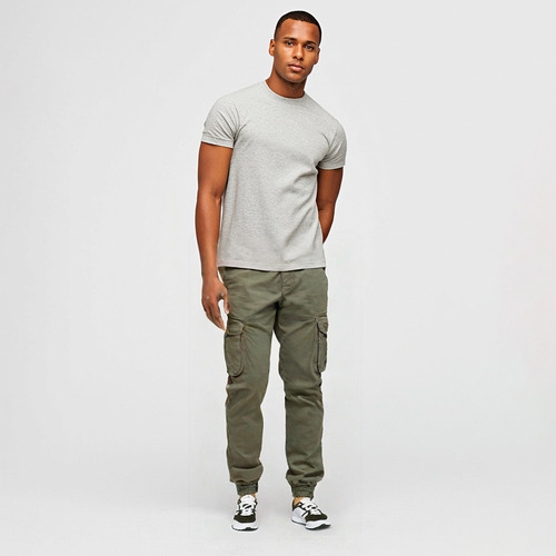 Jogger Cargo Con Bolsillos Cómodos Para Hombre