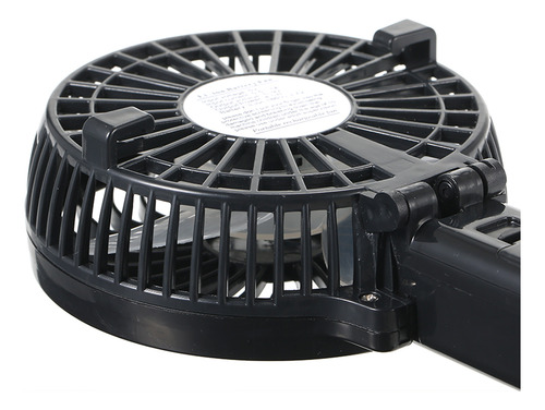 Ventilador Plegable Recargable Usb Portátil Negro Para El Ho