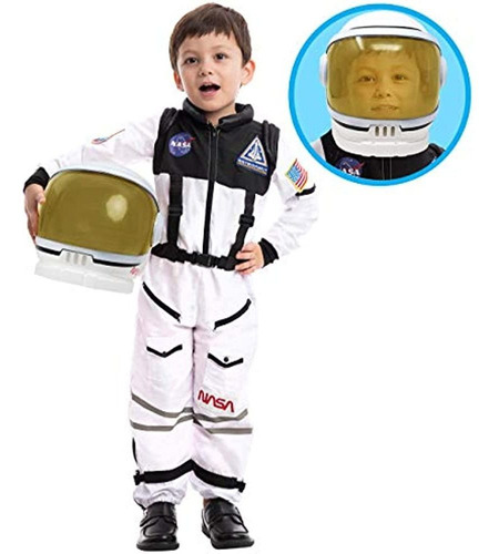 Disfraz De Piloto De Astronauta De La Nasa Con Casco De Vise