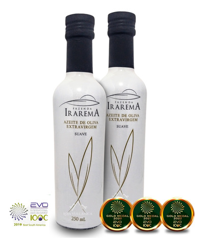 Azeite Extra Virgem Premiado - Fazenda Irarema Suave 2un