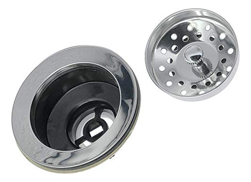 Colador Fregadero 4puLG Acero Con Base Abs - Para Fregadero