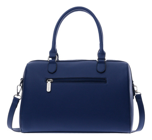 Bolsa Satchel Olimba De Mujer De Moda Amplia Grande 88522 Azul Lisa Oro