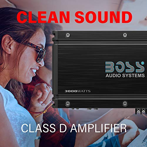Amplificador Digital Monobloco Para Carro Boss Ox3kd 3000w