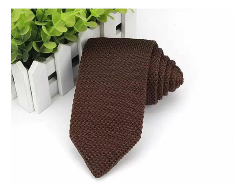 Corbata Tejida De Hilo Triangular