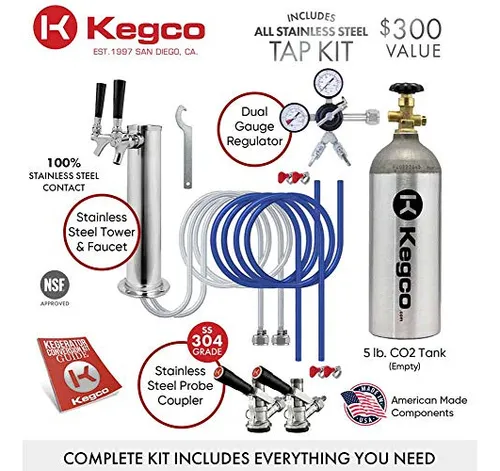 Kegco Z163s-2 Dispensador Cerveza Digital Comercial 1 Grifo