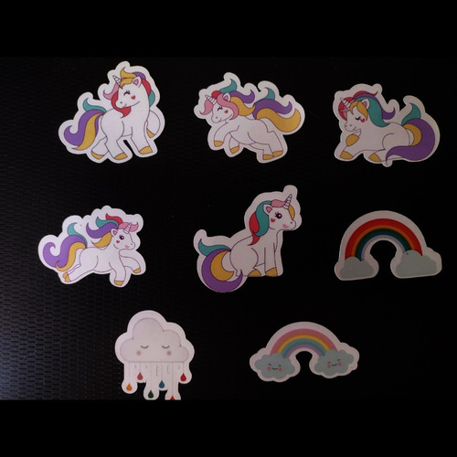 Imagem 2 de 2 de 100 Tags, Topper, Apliques De Festas Especiais - Unicórnio