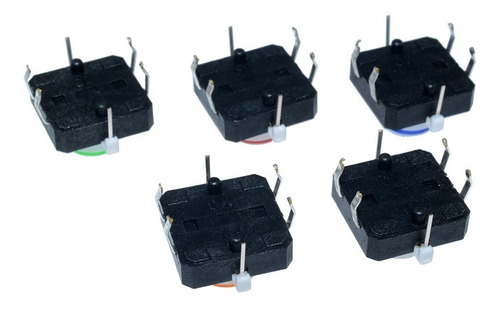Mini Pulsadores Switches Botones De Colores 12x12x7.3mm