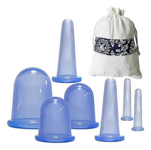 Aa Kit 7 Ventosas De Silicona Para Masaje Facial Y Corporal