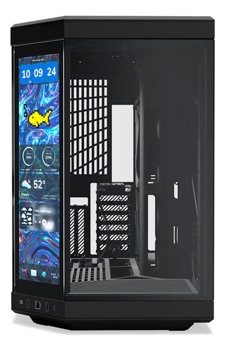 Gabinete Hyte Y70 Touch 14.9 Infinite Pitch Preto 60hz