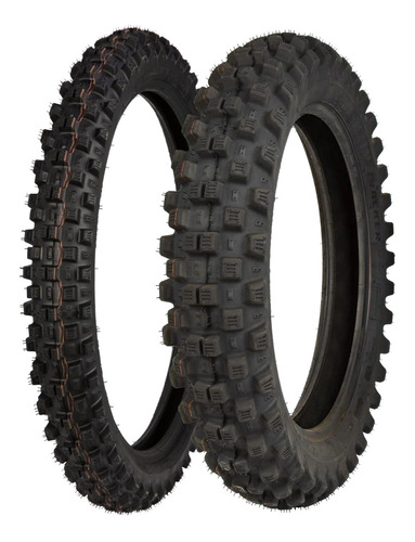 Par Pneu Motocross 80/100-21 + 100/100-18 Tracker Michelin