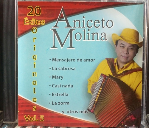 Cd Aniceto Molina - 20 Éxitos Originales Vol 5