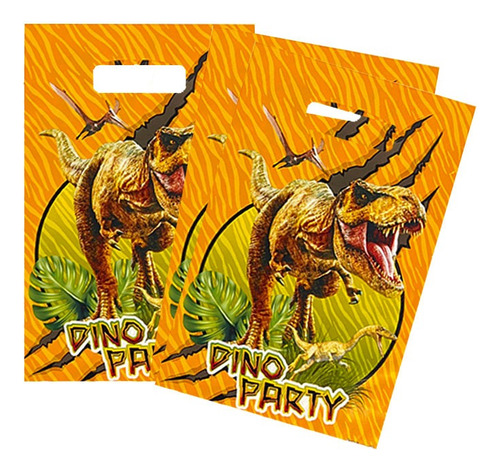 Pack 6 Uds Bolsas Para Dulces Motivo Dinosaurio Rex