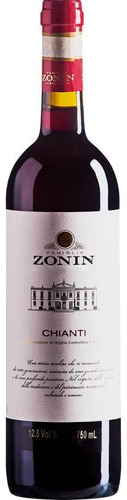 Vinho Italiano Tinto Zonin Chianti Doc Garrafa 750ml