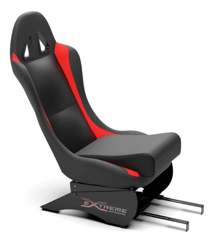 Banco Extreme Suporte Para Volante Cockpit Simulador Cor Vermelho