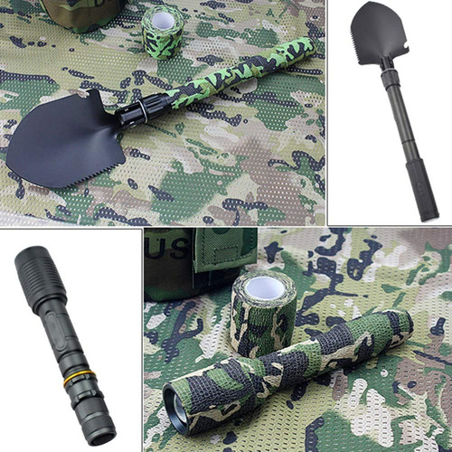 Pack 4 Cintas De Camuflaje Elástica Táctico Caza Aire Libre
