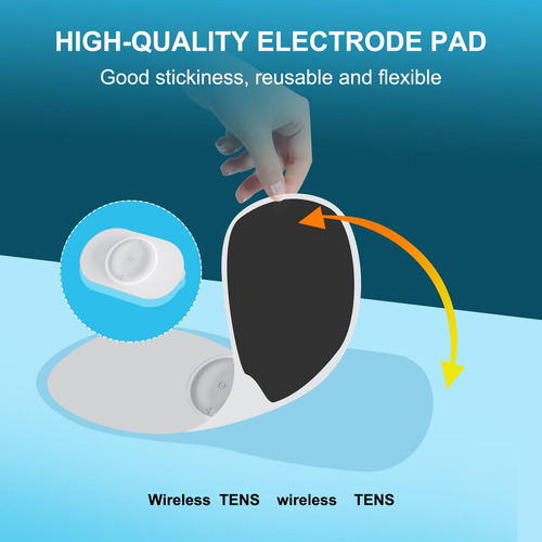 Estimulador Muscular Inalámbrico Tens Ems Recargable Portáti