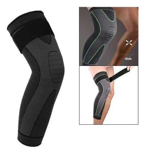 Rodillera Con Almohadillas De Gel Negro L Tamaño Múltiple