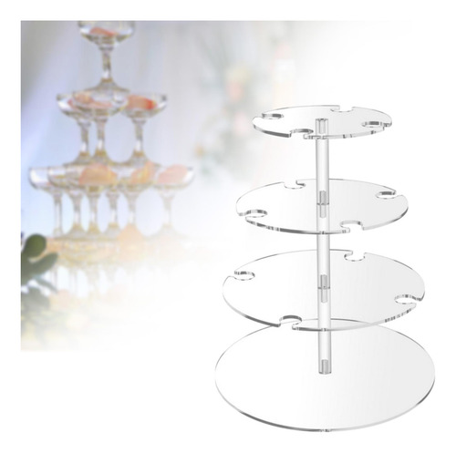 Estante De Exhibición De Vino, Soporte De Flauta Estilo C