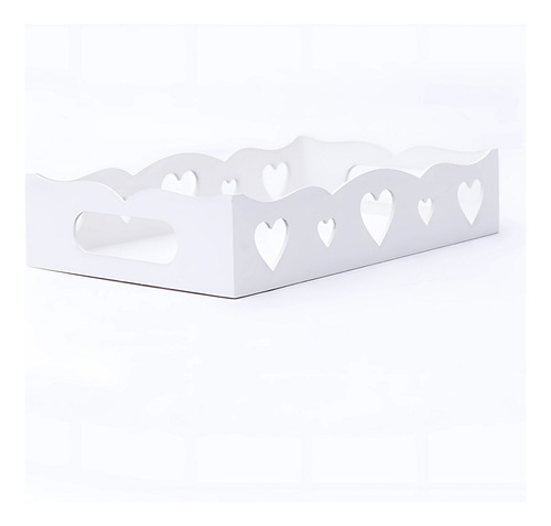 Bandeja Coração 100% Mdf Branco