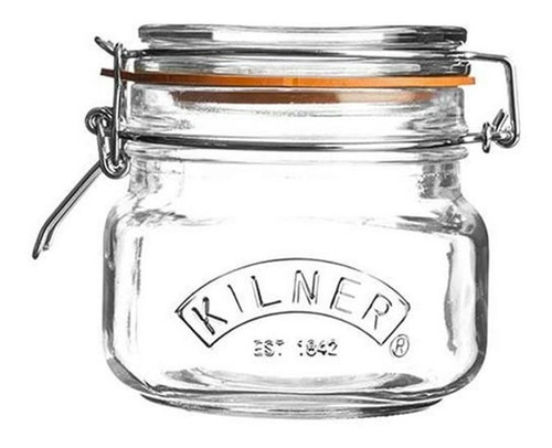 Frasco Cuadrado Cierre Clip 0.5lt Kilner