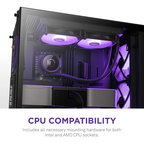 Nzxt Kraken 240 Rgb - Enfriador De Cpu Líquido Aio De 240mm