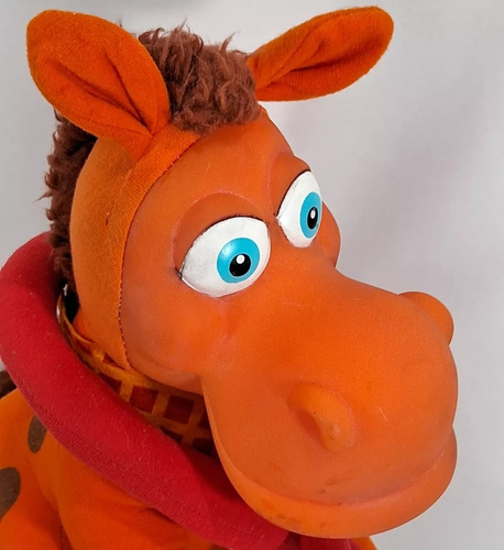 Pelúcia Cocoricó Alípio Cavalo Multibrink 35cm Completo Laranja (Usado)