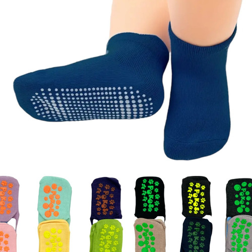 6pack Calcetines Antiderrapantes Para Niños/niñas Bebescolor