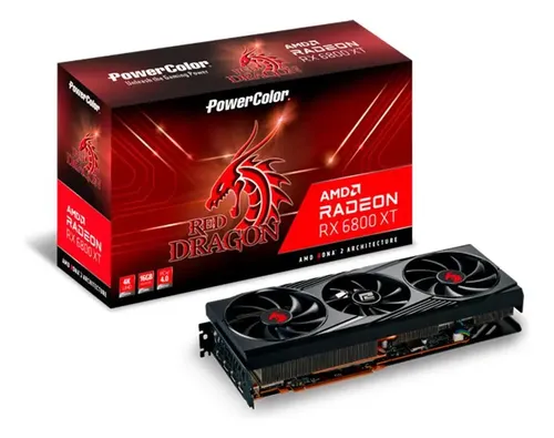 Radeon RX6800XT Red Dragon OEM ジャンク品 Caixa Da Placa De Vídeo Amd Powercolor Reddragon Rx 6800 Xt