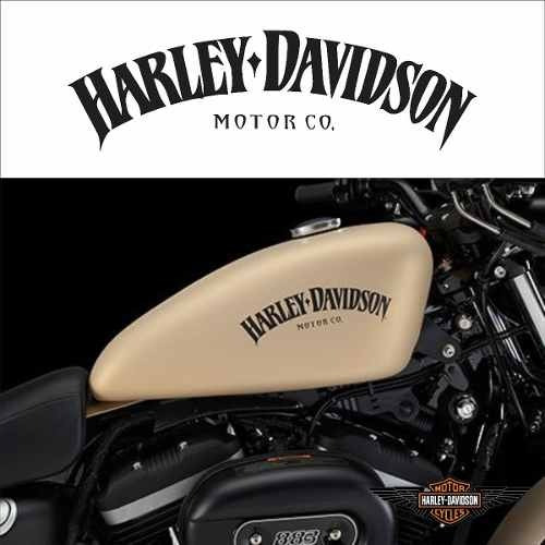 Adesivo Harley Davidson Iron 883 Preto Par Para Tanque