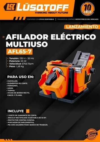 Imagen 2 de 10 de Afilador Elec Mechas Tijeras Manual Multiuso Calidad Taller