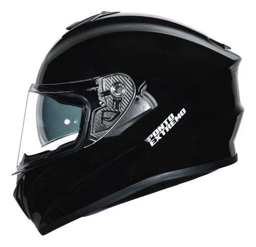 Casco Integral Punto Extremo 981 Rider Negro Brillo - Rvm