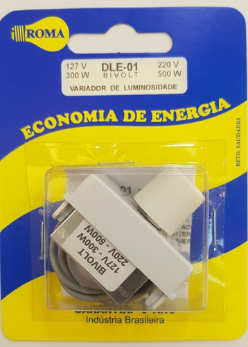 Dimmer Rotativo Módulo Branco Bivolt 300/500w Liz Roma