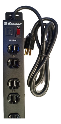 Multicontacto Supresor De Picos Koblenz Ss-15008 Negro