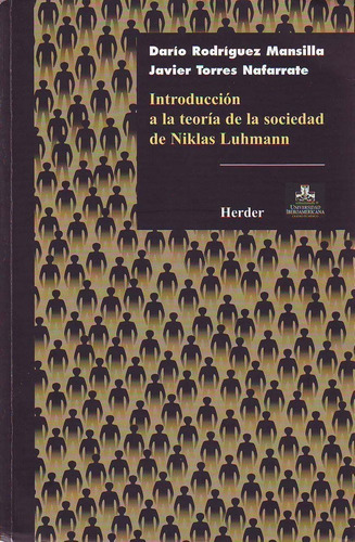 Libro Int.teoria De La Sociedad De Niklas Luhmann