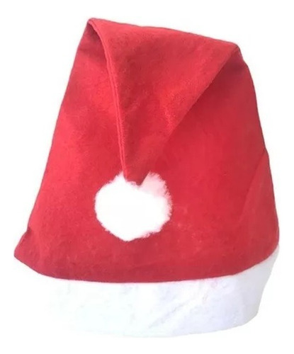 Combo X 60 Un Gorro Papa Noel Santa Claus Navidad Navideño Color Rojo