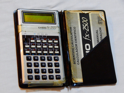 Calculadora Casio Fx 2500 Con Funda Y Manual Original