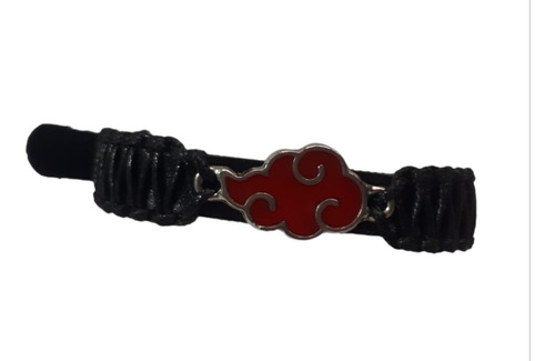 Pulseira Trançado Akatsuki Nuvem Anime Naruto Otaku