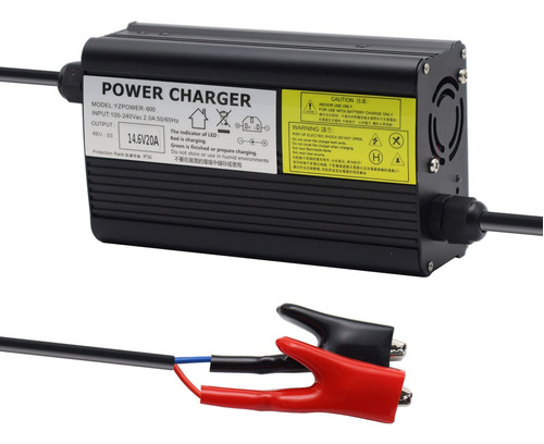 Cargador De Batera Lifepo4 De 12 V, 14,6 V, 20 A, Lifepo4, C