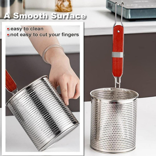 Cesta De Pasta De Malla De Papas Fritas Sifter Alimento S