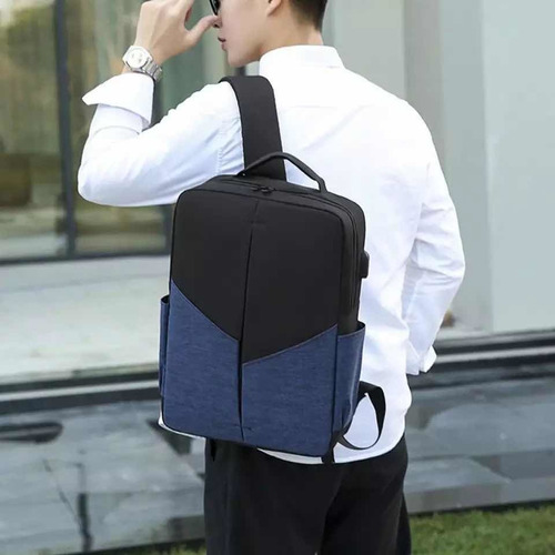 Mochila Viaje, Mochila Escolar, Mochila Antirrobo Color Azul