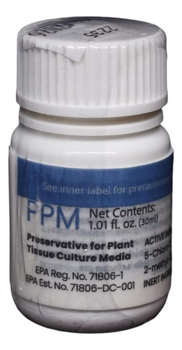 Ppm 30 Ml Preservative For Plant Tissue Invitroorquid®