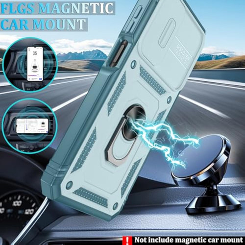 A Funda Magnética Con Anillo Para Samsung A06 + 2 Mica
