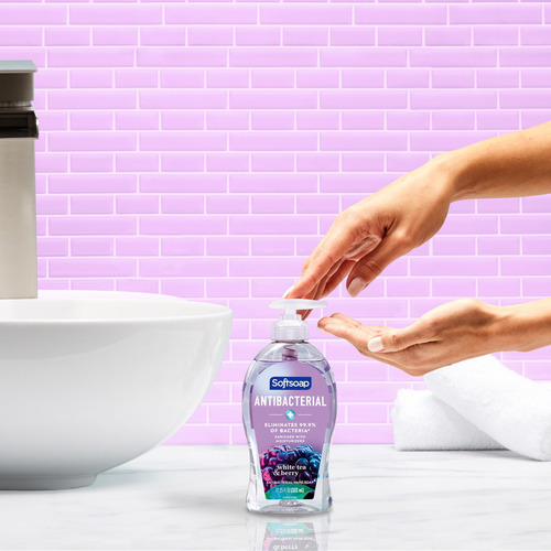 Jabón Líquido Para Manos Softsoap Antibacteriano White Tea &