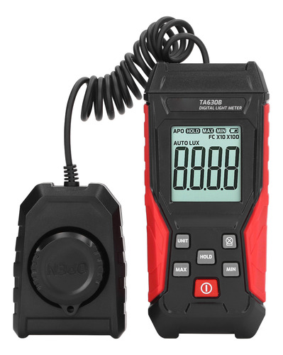 Iluminómetro Digital 200000lx, Medidor Automático De Alta Pr