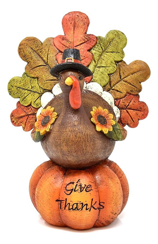 Escultura Pequeña De Pavo Con Forma De Calabaza, Taza Decor