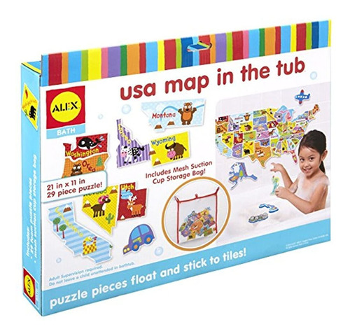 Alex Toys Rub A Dub Mapa De Ee. Uu. En La Bañera